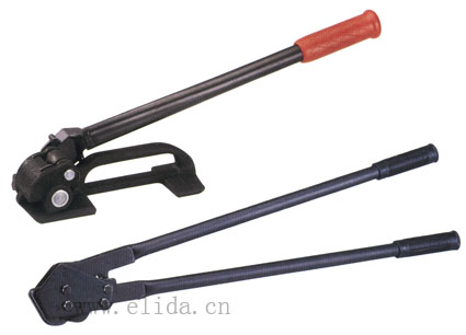 手動鋼帶打包機=手動鋼帶拉緊器+手動鋼帶咬扣器 