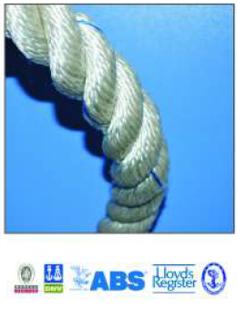 三股錦綸複絲繩