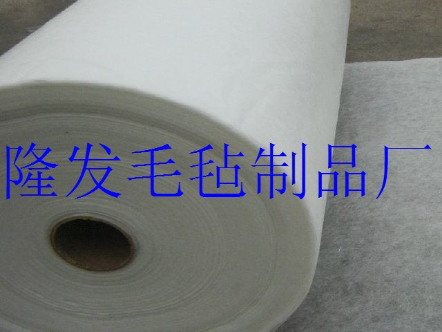 細白羊毛氈，化纖氈，防寒毛氈