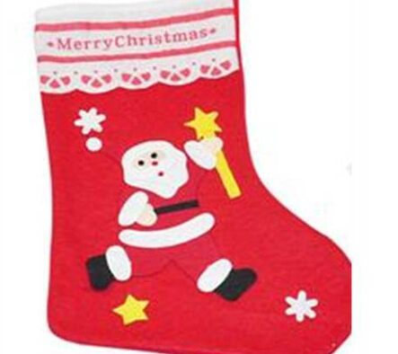 印花無紡布聖誕襪 