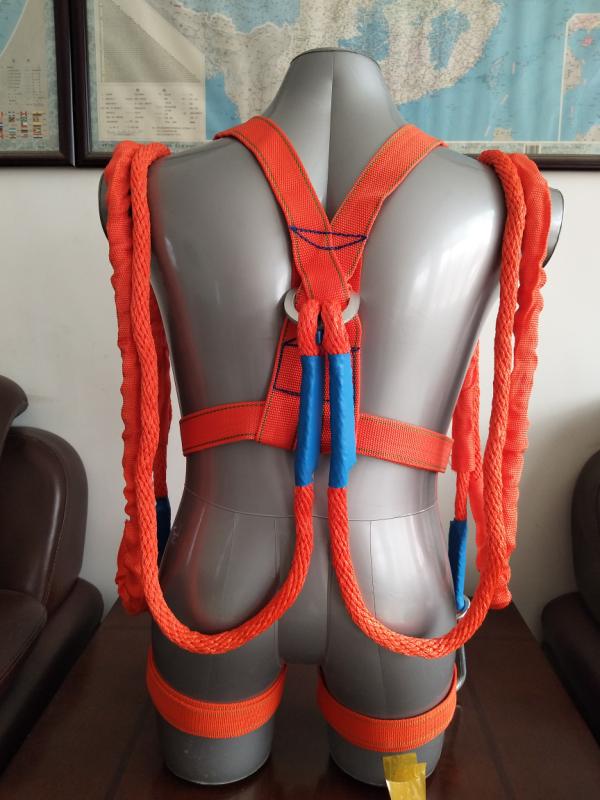  丙綸安全帶-五點雙小鉤3米，材質：丙綸高強￥48 