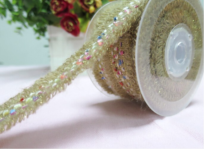 廠家供應 針機花邊織帶 韓國須須毛邊帶