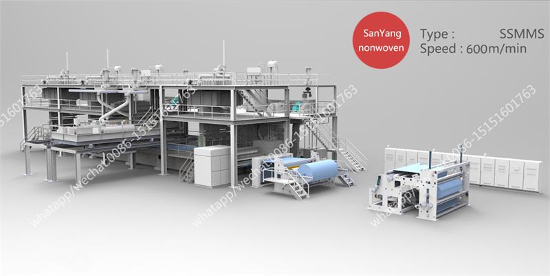 SSMMS紡粘熔噴無紡布生產線