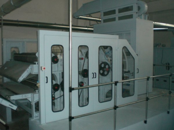 梳理、鋪網機、針刺、熱軋機