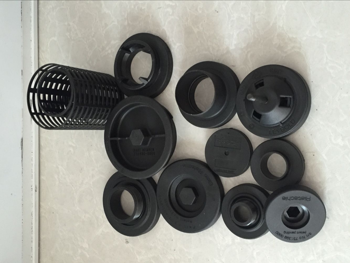 濾芯配件真空泵濾芯端蓋，型號齊全