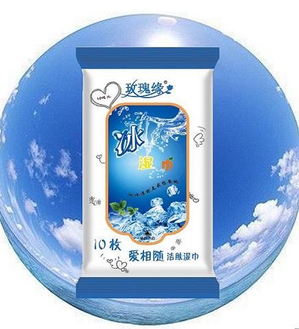 供應冰濕巾潔膚10片*300包