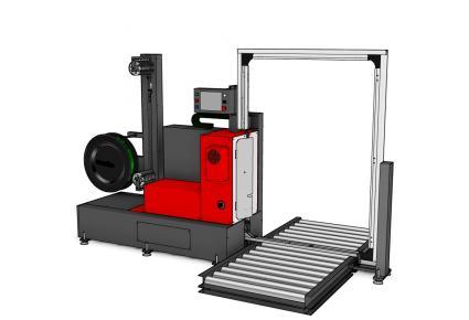 側式加護角打包機-低台PP帶捆紮機-捆紮機維修