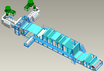 PVC、PE加筋及自粘防水卷材生產線