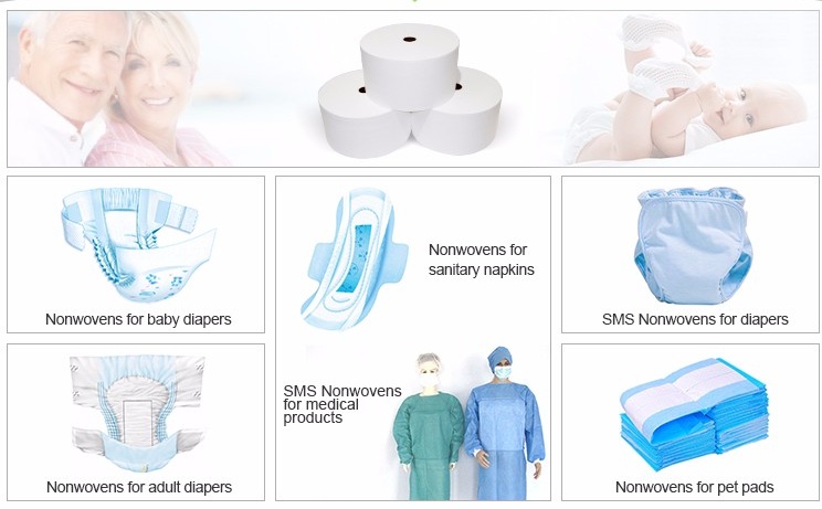 SMS醫用無紡布，紡粘無紡布，pp無紡布
