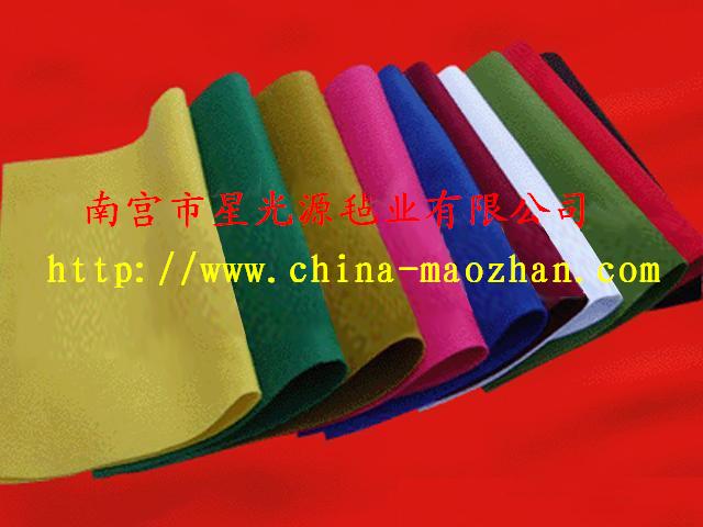 纖維毛氈布，羊毛針刺氈