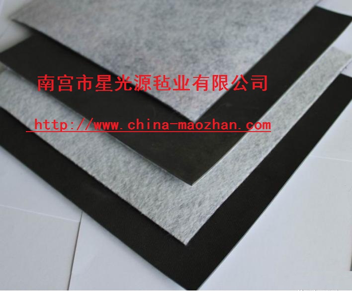 5MM汽車隔音毛氈,汽車後尾箱隔音背膠毛