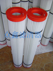 眾鑫攪拌樓倉頂粉塵濾芯、除塵濾芯